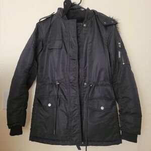 Garage Black Parka Jacket
